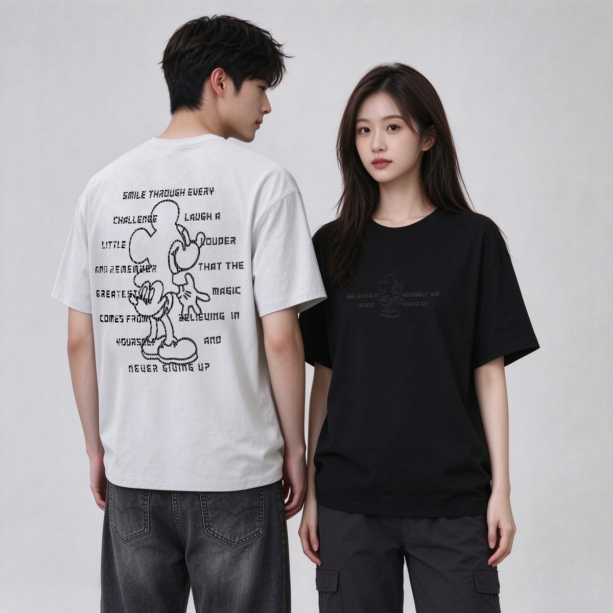 “Smile Through Every Challenge” Oversized Tee -3881