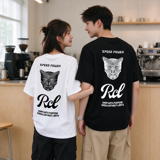 “SPEED POWER” Oversized Tee -3879
