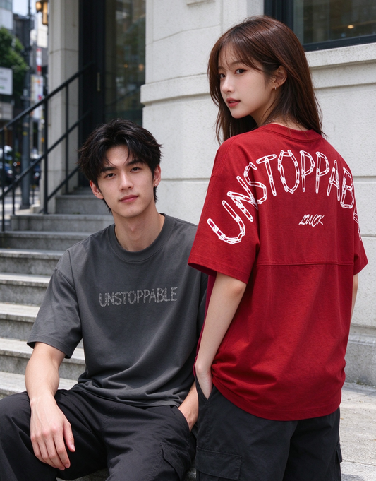 “UNSTOPPABLE” Oversized Tee - 3886