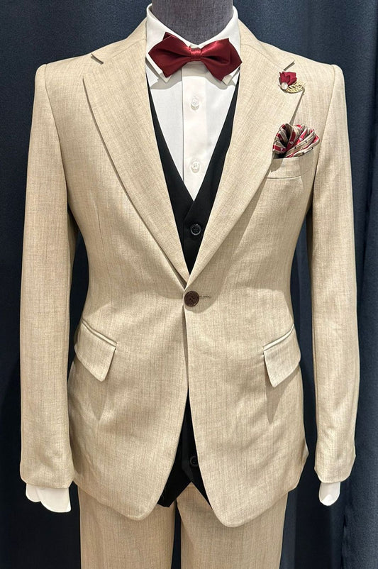 Slim Fit Classic Blazer Apricot 5032