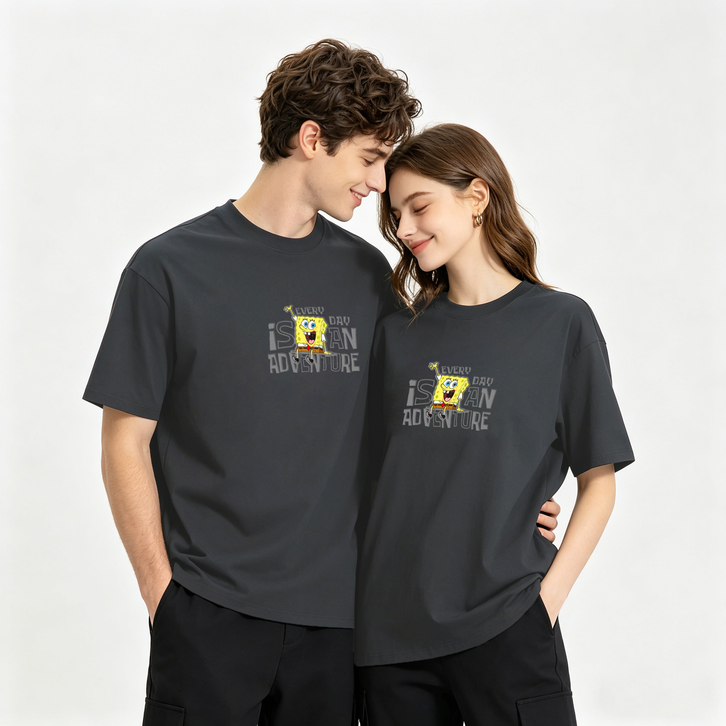 ”SBSP-EVERY DAY IS AN ADVENTURE" Oversized Tee -3817