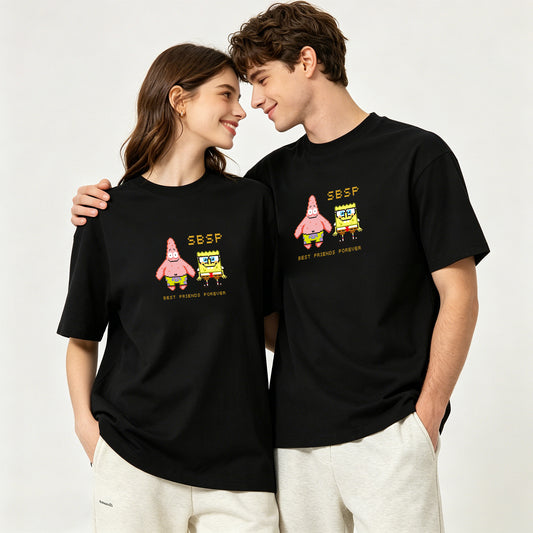 ”SBSP-BEST FRIENDS" Oversized Tee -3816