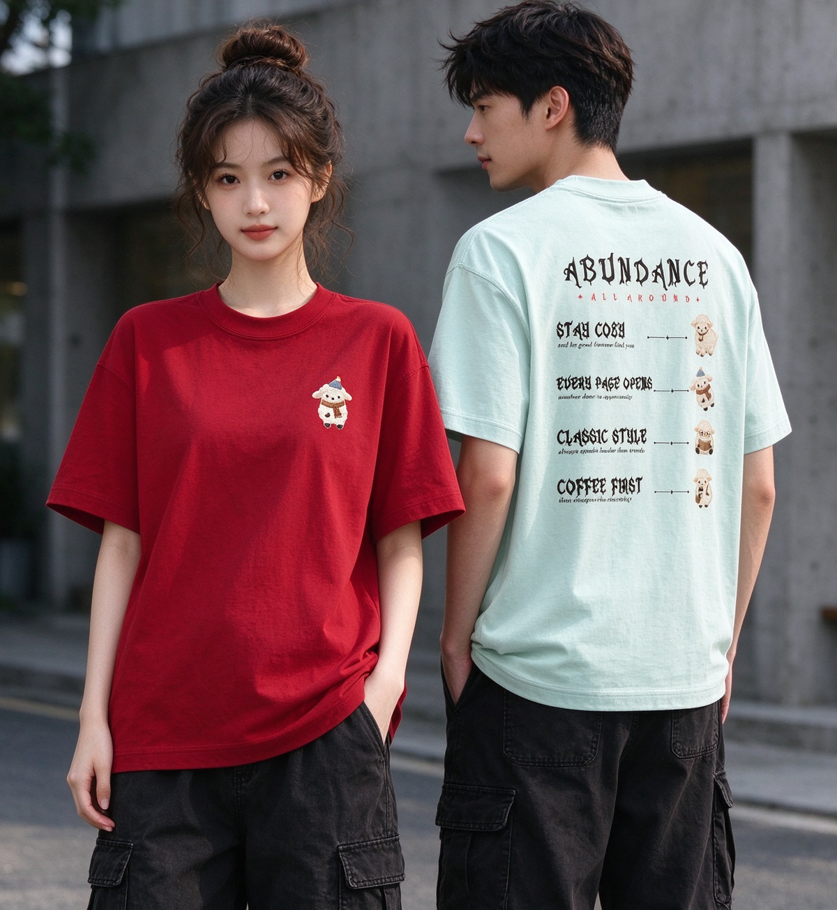 "Abundance" Oversized Tee - 3898