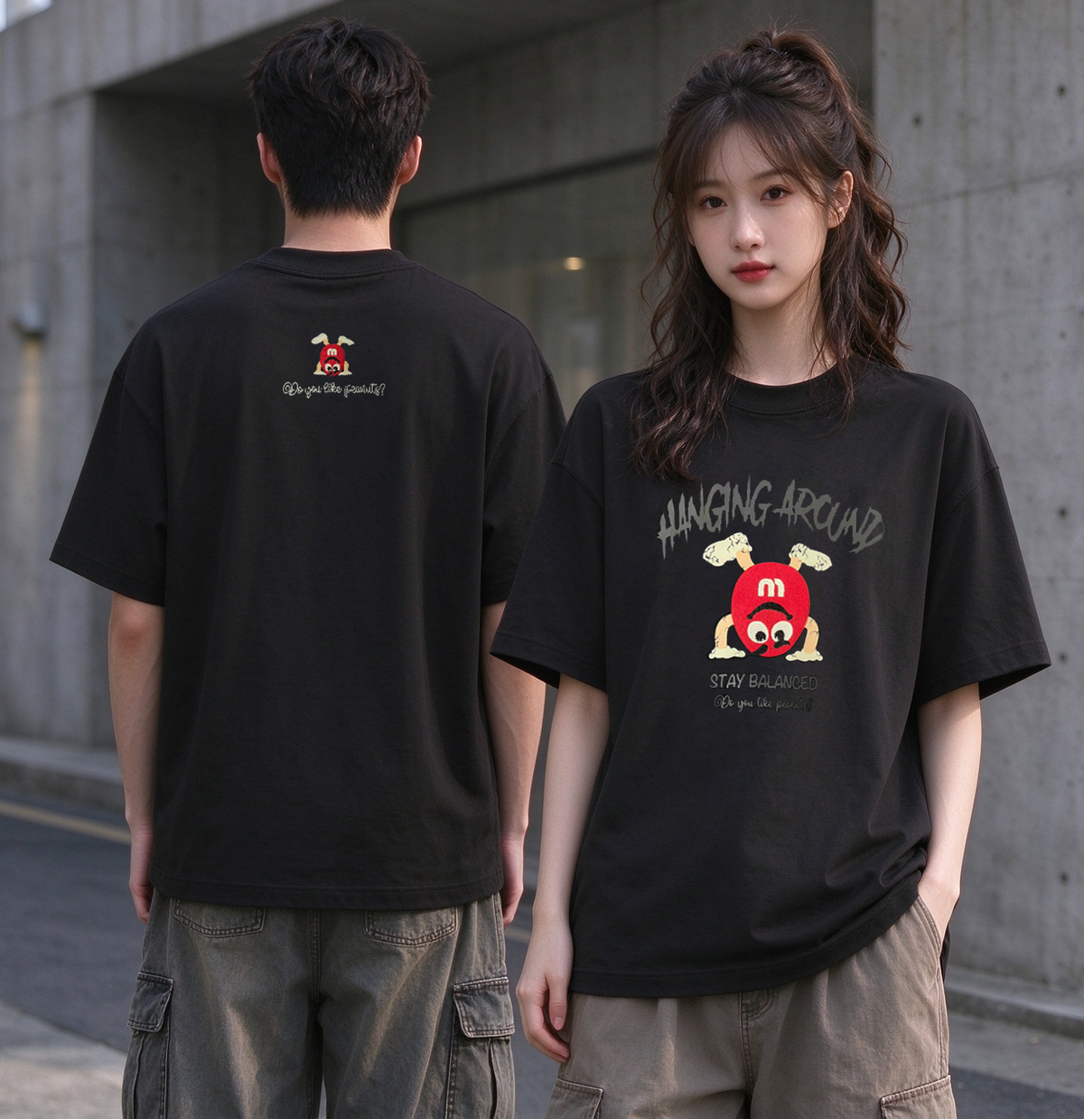 Hanging around Oversized Tee - 3901