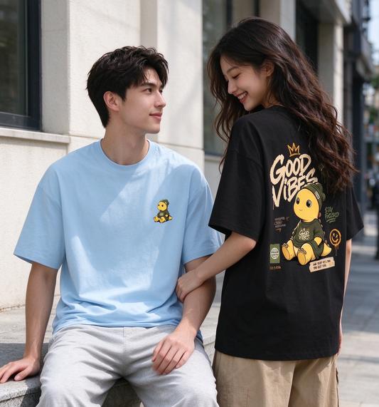 "Good Vibes" Oversized Tee - 3840