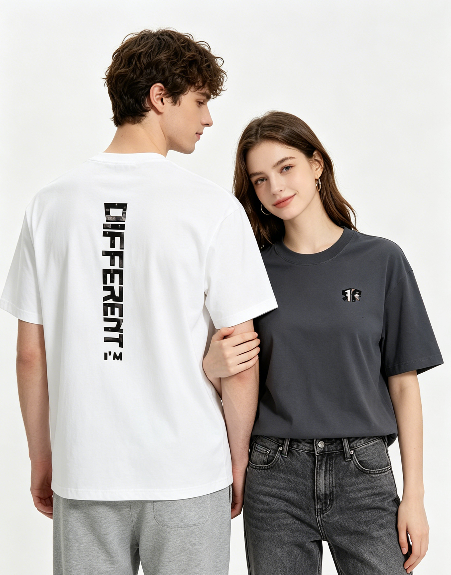 "RR-DIFFERENT" Oversized Tee - 3769
