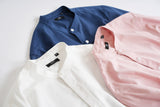 White 3/4-Sleeve Shirt with a Mandarin Collar - Item 1058