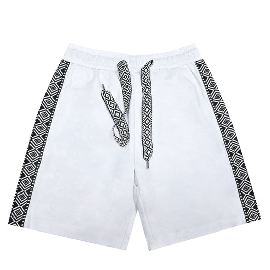 White Jogger Shorts 220