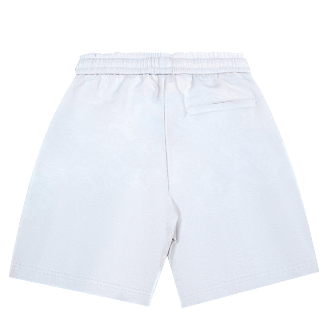 White Grey Jogger Shorts 222