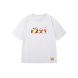 "Garfield & friends in Chinese costume" High Graded Odell Fabric Oversized Tee 2274
