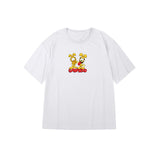 "Bunny Garfield & Bunny Odie" High Graded Odell Fabric Oversized Tee 2277