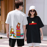 "Garfield & Odie" High Graded Odell Fabric Oversized Tee 2264