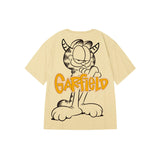 "Garfield's head with horns" High Graded Odell Fabric Oversized Tee 2271