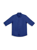 Textured 3/4 Shirt in Blue (1003)
