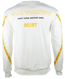 "WANTED" Designed Pullover (White) 2343
