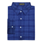3/4 Checkered Shirt (Blue) 1981
