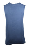 Men Sleeveless Sweater Vest Cotton Knitted (8005 Light Blue)