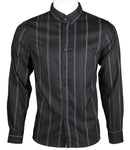 Long Sleeve Strips Shirt (Black) 1658
