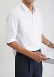 PLAIN WHITE 3/4-sleeve shirt 1062
